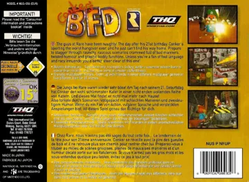 Conker's Bad Fur Day (Europe) box cover back